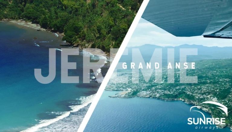 La compagnie aérienne Sunrise Airways arrive à Jérémie.